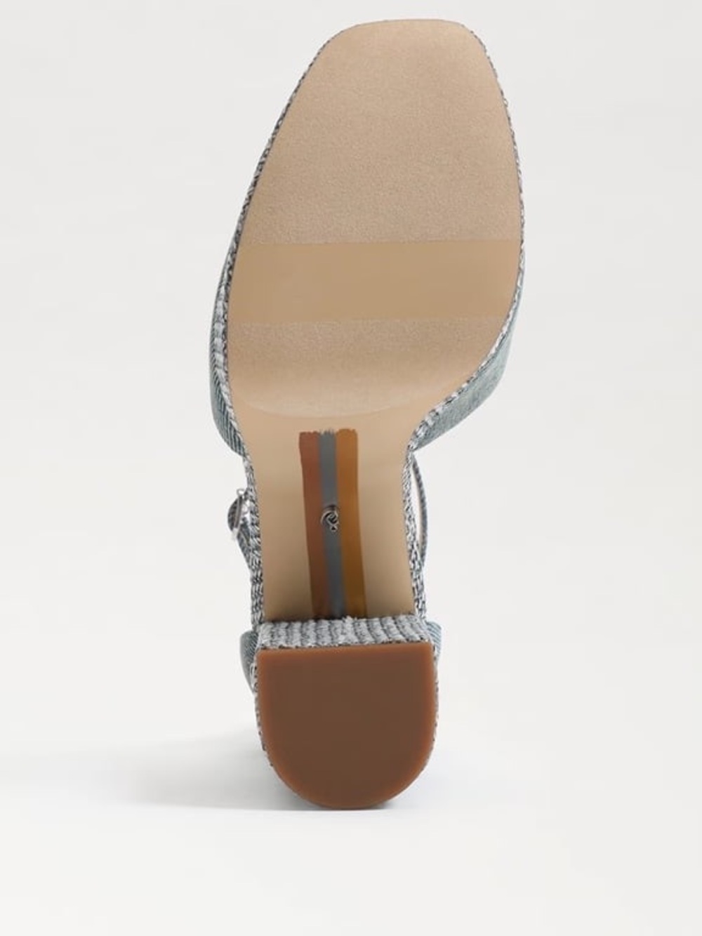 Sam Edelman Chunky Platform Ankle-Strap Sandals in Denim Blue Kori - Picture 4 of 7